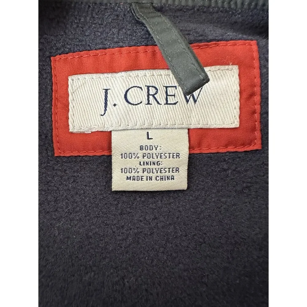 J Crew Vest Men Large Outdoor Puffer Green Military‎ Hiking Cozycore Camping